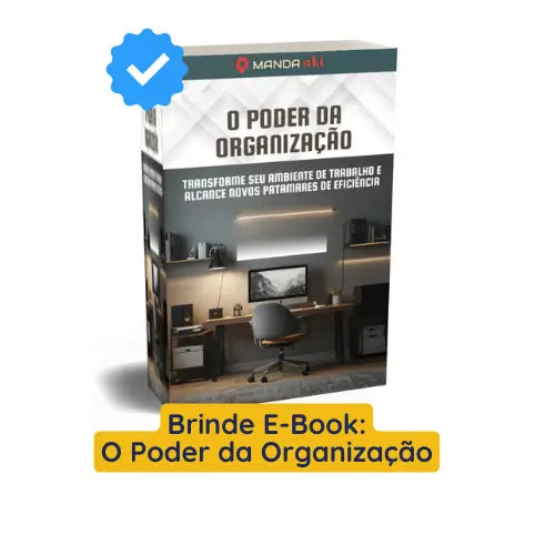 Kit 6 x Organizador de Cabos Clippy + Brinde E-Book "O Poder da Organização"